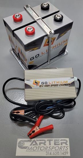 Picture of Go Lithium Gen 2 Dual Battery & Charger Combo w/ Billet Mount