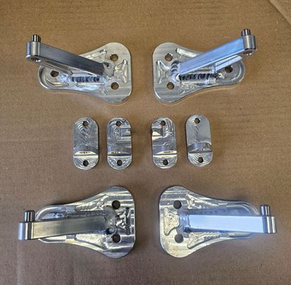 Picture of 94-04 Mustang Billet Lightweight Door Hinge Kit