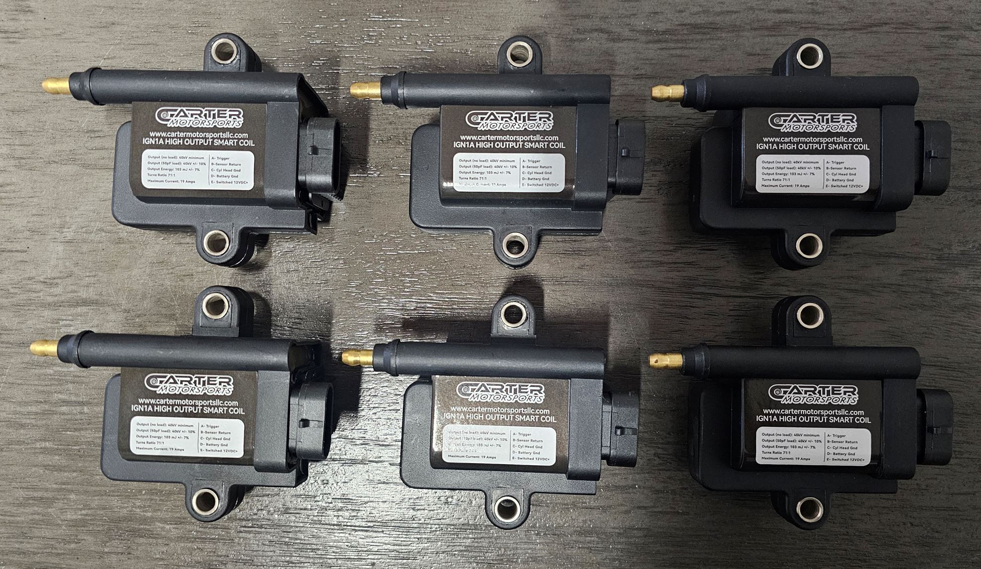 Carter Motorsports LLC. Set of 6 IGN1A Smart Coils